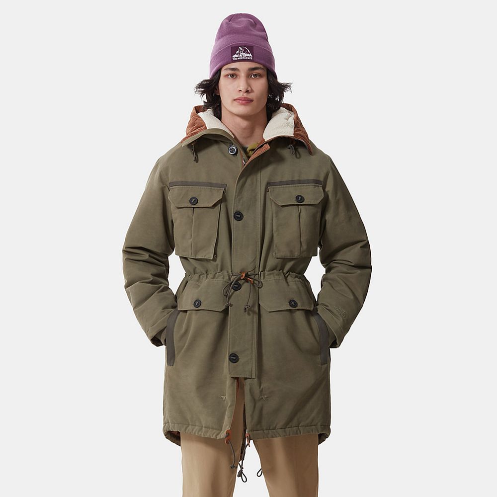 The North Face Parka Mens Australia - The North Face M66 Fishtail Olive Green Military (AOF-953872)